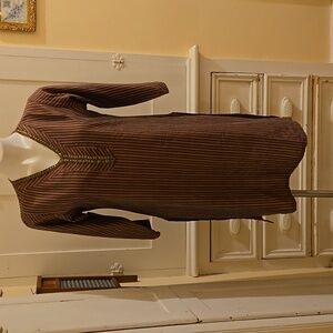 Melange Elements brownish burgundy tunic top Sz L